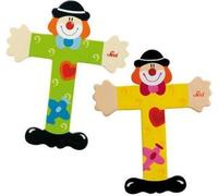 Trudi Lettres en bois Clown : lettre T Lettres triées : lettre T