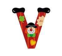Trudi Lettres en bois Clown : lettre V Lettres triées : lettre V