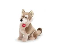 Trudi Loup Animaux du Parc du Stelvio et du Brenta. Cadeau en Peluche. Animaux de la forêt | 14x30x22cm Taille M | Park Collection | modèle 24040