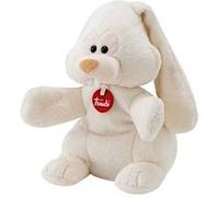 marionnette à main Lapin 24 cm en peluche beige