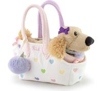 TRUDI PETS - Sac mode avec animal, blanc avec des cœurs, 0m