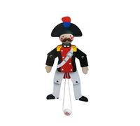 Trudi Pinocchio Marionnette 14 cm en bois - Marionnette saute - Jouet saut jack