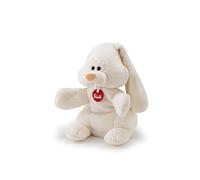 Trudi Puppets 29958 Handpuppe Hase ca. 23 cm (Größe S), Stofftier aus hochwertigen Materialien, liebevolle Details, Schlappohren, flauschig und weich, waschbar, Kuscheltier und Puppe für Kinder, Weiß