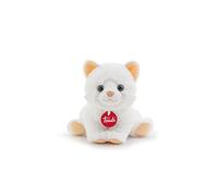 Trudi Puppies TUDE5000 Plüschkatze Baby Katze ca. 16 cm (Größe S), hochwertiges Stofftier mit weichen Materialien, Plüschtier mit realistischen Details, waschbar, Kuscheltier für Kinder, Weiß