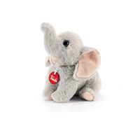 Trudi Puppy Eléphant Peluches Chiots Animaux de la Collection Idée Cadeau pour Noël ou Anniversaire | 16x22x16cm S | Puppies Peluche | modèle 19491, Gris