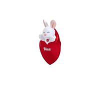 Trudi Sac à Main Coeur Lapin | Peluche Cadeau pour la Saint-Valentin, Animaux en Peluche | XXScm Taille 8,5x16,5x7 | Sweet Collection | modèle 51378