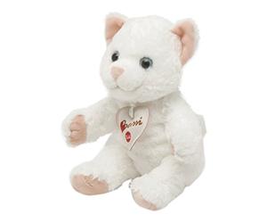 Trudi Sevi 11013 Peluche Chat, Blanc, 20 cm