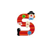 Lettre en Bois Clown S Sevi 1831 - Prénom décoration porte