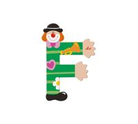 Trudi Sevi - Lettre Déco Bois - Lettre Clown F
