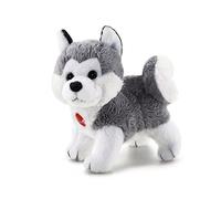 Trudi Sweet Coll. 51025 Plüschhund Kleiner Husky ca. 8 cm (Größe XXS), hochwertiges Stofftier mit weichen Materialien, Plüschtier mit liebevollen Details, waschbar, Kuscheltier für Kinder, Grau/Weiß