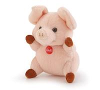 Trudi Sweet Coll. 51275 Peluche petit cochon animal en peluche de haute qualité avec des matériaux doux, petit cochon avec de jolis détails, lavable, peluche pour enfants, rose, XXS
