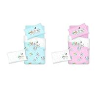 TRUDI Sweet Dream Parure de lit en flanelle Rose