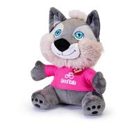Trudi Wolfie Wolfie Peluche avec T-Shirt et Carte | 14x30x22cm Taille M | Mascotte Giro d'Italia 2026 | modèle 69285