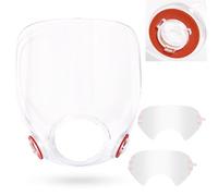 Trudsafe Assemblage de lentilles 6898 et Paquet de 20 Cache-Objectif détachable 6885, compatibles avec Les Masques respiratoires de la série 3M 6000, 6700, 6800, 6900, Protection pour Le Masque 6800