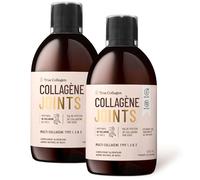True Collagen Articulations | Complément liquide de collagène hydrolysé 10 000 mg - 2 x 500 ml 40 jours | Types I II III glucosamine MSM curcuma et chondroïtine pour des articulations des cheveux une