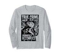 True Crime and Cats Purrfect Complice Amoureux des Chats Manche Longue