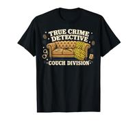 True Crime Detective Couch Division T-Shirt Graphique avec Valeur