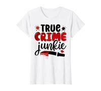 True Crime Junkie Serial Killer Crime Criminal TV Meurtres T-Shirt Graphique avec Valeur