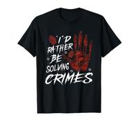 True Crime Murder Spy Crime Intérêt Crime Scène T-Shirt Graphique avec Valeur