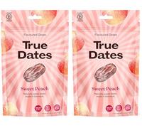 True Dates - Sweet Peach |Dattes aromatisées naturellement à la pêche | 100 g (Lot de 2)