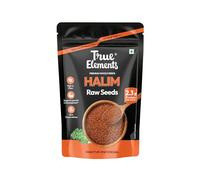 True Elements Halim Seeds 500 g - Graines d'Aliv sans OGM | Graines de haleem | Graines de halim pour manger | Riches en fibres et en oméga-3 | Superfood Booster d'immunité | Riche en calcium et en