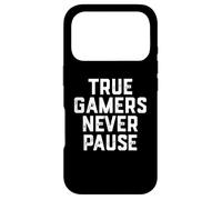 True Gamers Never Pause Cadeau Amusant pour Les Jeux Solo Coque pour iPhone 17 Pro