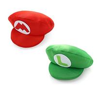 True Heads Chapeau Luigi en mousse rouge et L pour enfants - Déguisement d'Halloween pour fête
