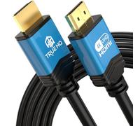 True HQ 20m Câble HDMI 4K 2.0 ultra haut débit 18 Gbit/s | 60 Hz - 2 160 p HD, 1 080 p ARC 3D | Compatible avec PS5/PS4, Xbox, vidéosurveillance, projecteur, PC, SKY, Fire TV (20 m)