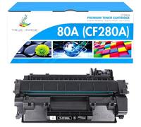 TRUE IMAGE 80A Cartouche de toner noir compatible pour imprimante HP 80A 80X CF280A CF280X pour imprimante HP Laserjet Pro 400 M401a M401d M401n et MFP M425dn M425dw (noir)
