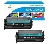 TRUE IMAGE sans Puce Compatible pour HP 59A CF259A 59X CF259X Toner Laserjet Pro M404dw M404dn M404n M304n M304dn MFP M428dw M428fdw M428fdn M404 M428 M304 (Noir, Pack de 2)