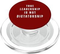 True Leadership is Not Dictorship Anti-Trump Resist PopSockets PopGrip pour MagSafe