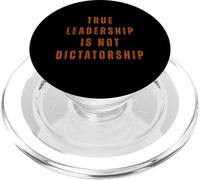 True Leadership is Not Dictorship Anti-Trump Resist PopSockets PopGrip pour MagSafe