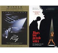 True Life Stories Of Musical Genius:What's Love Got To Do With It? (Tina Turner Story) + Ray (Ray Charles Story) 2 DVD