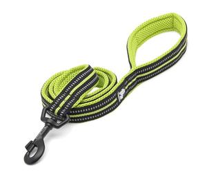 TRUE LOVE Laisse Réfléchissante pour Chien Longueur 200cm TLL2111 (Jaune Fluo, L)