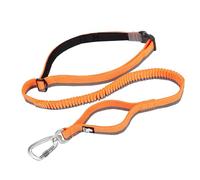 TRUE LOVE Longue Laisse de Chien élastique Mains Libres Ajustable Absorbant Les Chocs TLL2271 (Orange, L)