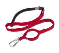 TRUE LOVE Longue Laisse de Chien élastique Mains Libres Ajustable Absorbant Les Chocs TLL2271 (Rouge, L)