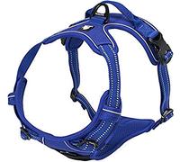 TRUE LOVE Réfléchissant Harnais De Chien Réglable Décourager Tirer Pet Gilet Durable en Nylon De Voiture TLH5651 (Bleu Royal, S)
