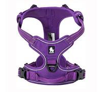 TRUE LOVE Réfléchissant Harnais De Chien Réglable Décourager Tirer Pet Gilet Durable En Nylon De Voiture TLH5651 (Violet, XS)