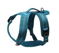 TRUE LOVE Réfléchissant Harnais De Chien Réglable Décourager Tirer Pet Gilet Durable en Nylon De Voiture TLH5551 (Bleu, S)