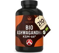 TRUE NATURE KSM-66 | 210 gélules | Ashwagandha bio | Principe actif breveté