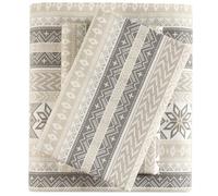 True North by Sleep Philosophy Parure de lit 4 pièces en Flanelle 100% Coton Confortable avec Poche élastique pour Matelas jusqu'à 35,6 cm - Très Douce et Mignonne