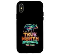 True-North fait confiance à Jésus dans un monde sauvage Vbs Bear Nature Coque pour iPhone X/XS