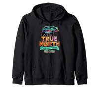 True-North fait confiance à Jésus dans un monde sauvage Vbs Bear Nature Sweat à Capuche