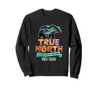 True-North fait confiance à Jésus dans un monde sauvage Vbs Bear Nature Sweatshirt