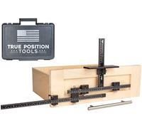 True Position Tools Gabarit de quincaillerie PRO pour armoire - Installez les poignées et boutons avant de tiroir plus rapidement - Fabriqué aux États-Unis - Calibré à la main
