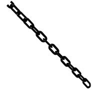 True Products B1021e Barrier Maillon de chaîne de sécurité décoratifs Clôture de jardin, Noir