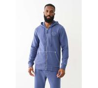 True Religion Big T Zip Up Hoodie Mens Matte Navy S Male