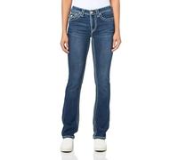 True Religion Billie MID Rise Jean droit Super T pour femme - Couleur Delilah, Delilah, 32
