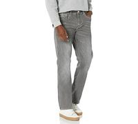 True Religion Brand Jeans Men's Ricky Big T Straight Flap Jean, Chalk Grey