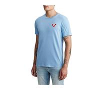 True Religion Buddha Logo Crew Neck Tee T-Shirt, Bleu Oasis, 3XL Homme